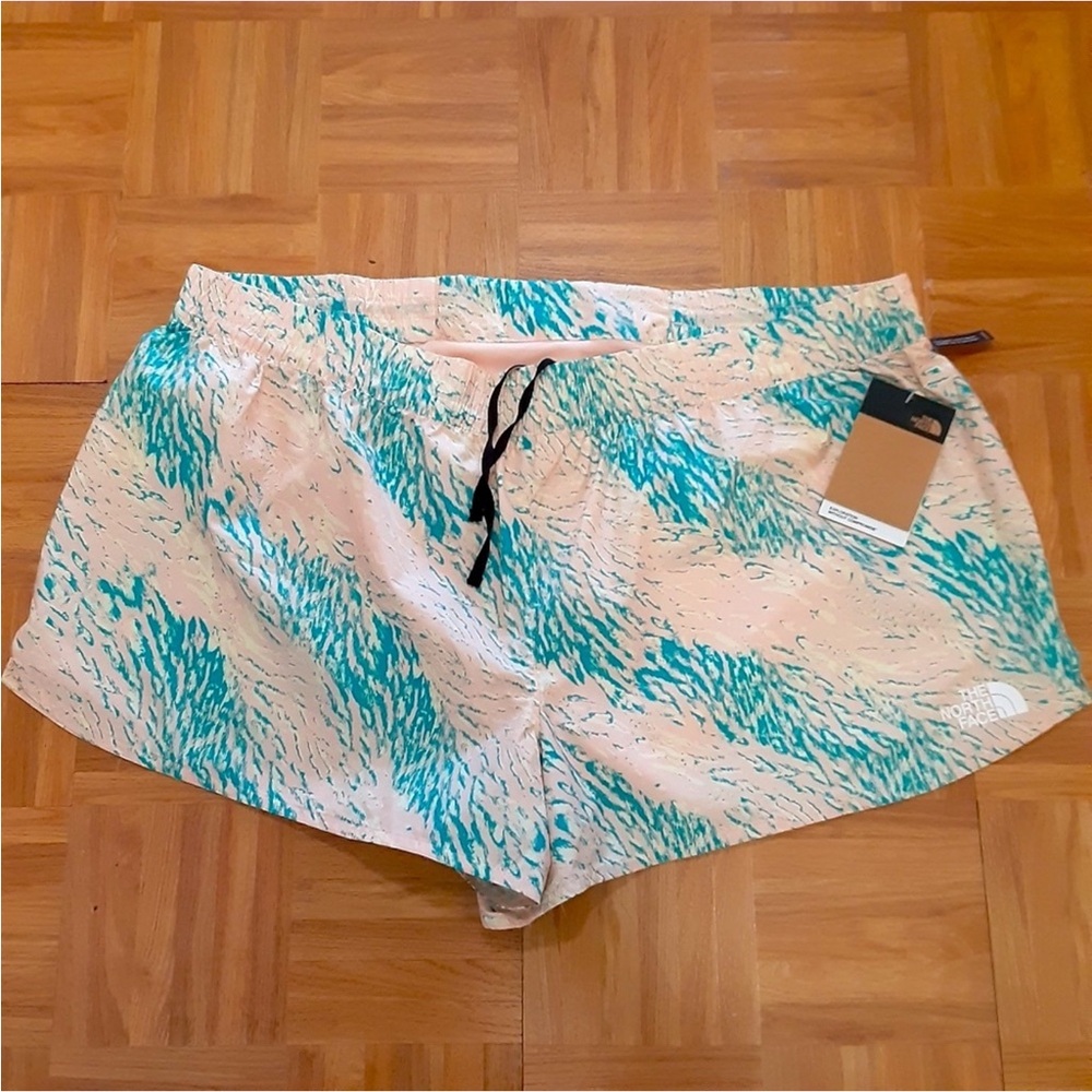 The North Face Teal and Pink Swim Shorts ( 3XL  )